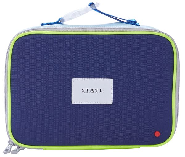 State Bags Rodgers Lunch Box - Navy / Neon