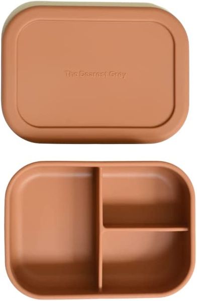 The Dearest Grey Silicone Bento Box - Terracotta