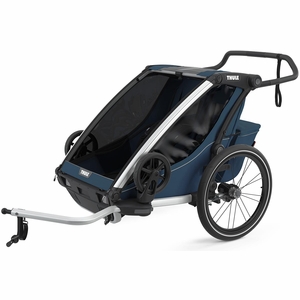 Thule Chariot Cross 2 Multisport Trailer + Stroller - Majolica Blue