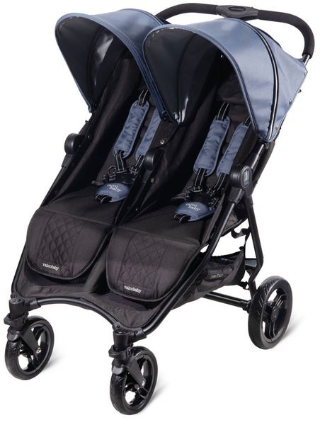 Valco Baby Slim Twin Side By Side Double Stroller - Glacier