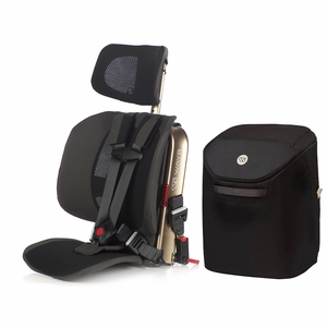 WAYB Pico Forward Facing Travel Car Seat + Carry Bag Bundle - Earth / Onyx
