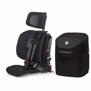 WAYB Pico Forward Facing Travel Car Seat + Carry Bag Bundle - Jet / Onyx
