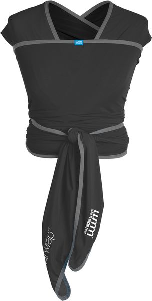 We Made Me Flow Wrap Baby Carrier - Midnight Black