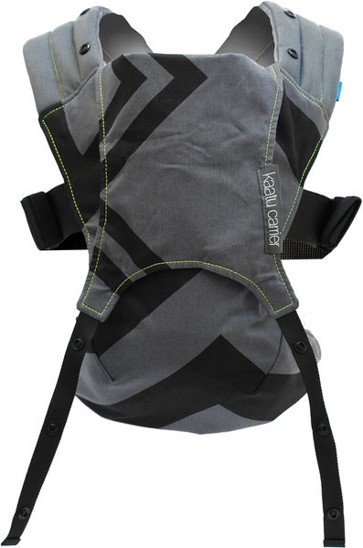 We Made Me Venture 2 in 1 Baby Carrier - Charcoal Grey Black Zigzag