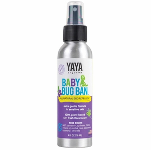Yaya Organics Baby Bug Ban Repellent Spray - 4 oz