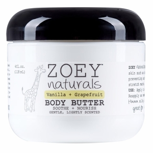 Zoey Naturals Body Butter - Vanilla Grapefruit