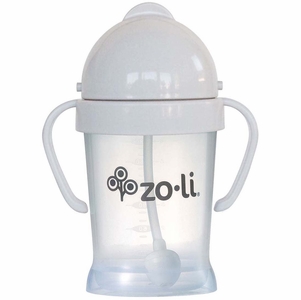 Zoli Bot Weighted Straw Sippy Cup, 6oz - Ash Grey