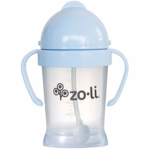 Zoli Bot Weighted Straw Sippy Cup, 6oz - Mist Blue